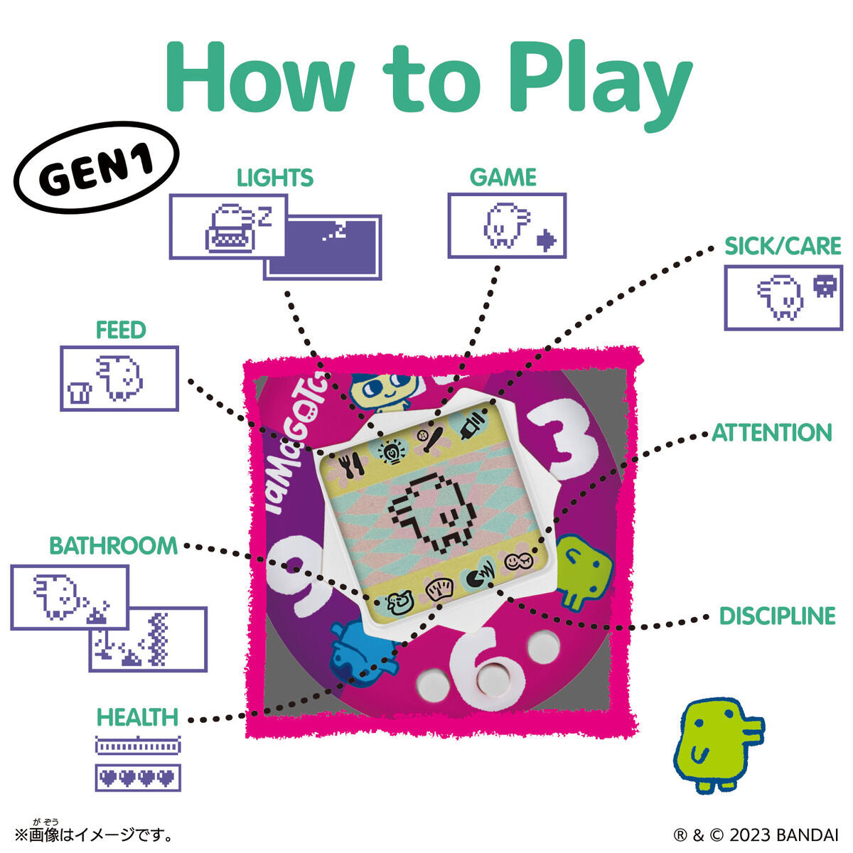 NEW] Original Tamagotchi -Celebration Neon & Pop 2023 Bandai Japan