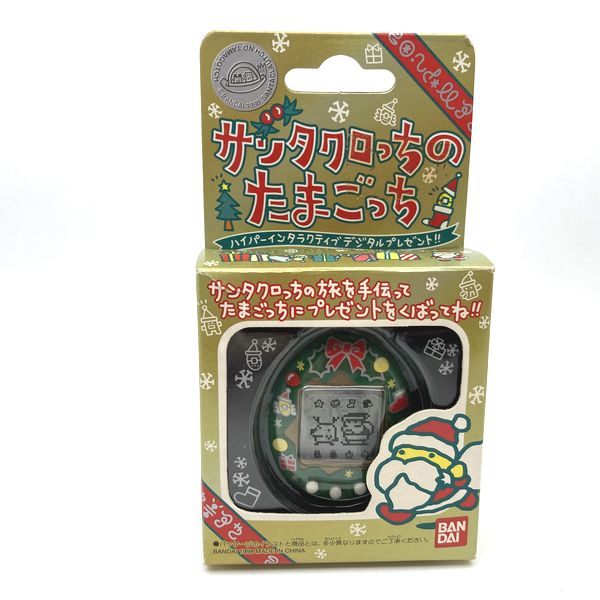 Used] Tamagotchi Santa Santagotchi Green in Box 1998 Bandai