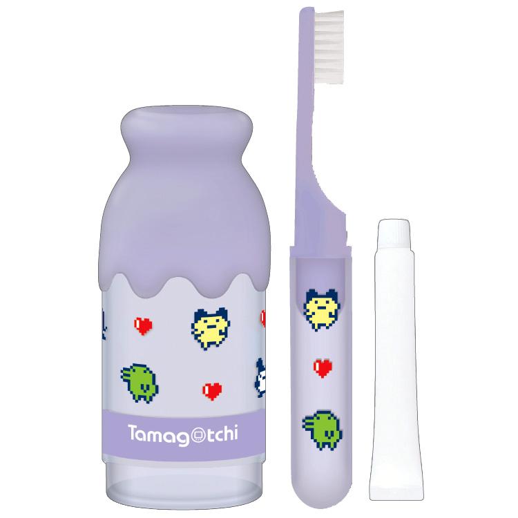 NEW] Tamagotchi Bottle Shaped Toothbrush Set 2024 Crux Japan [Made