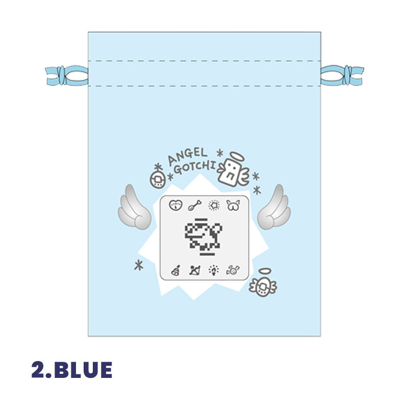 NEW] Tamagotchi -Angelgotchi- Kinchaku Pouch 2025 Sunstar Japan