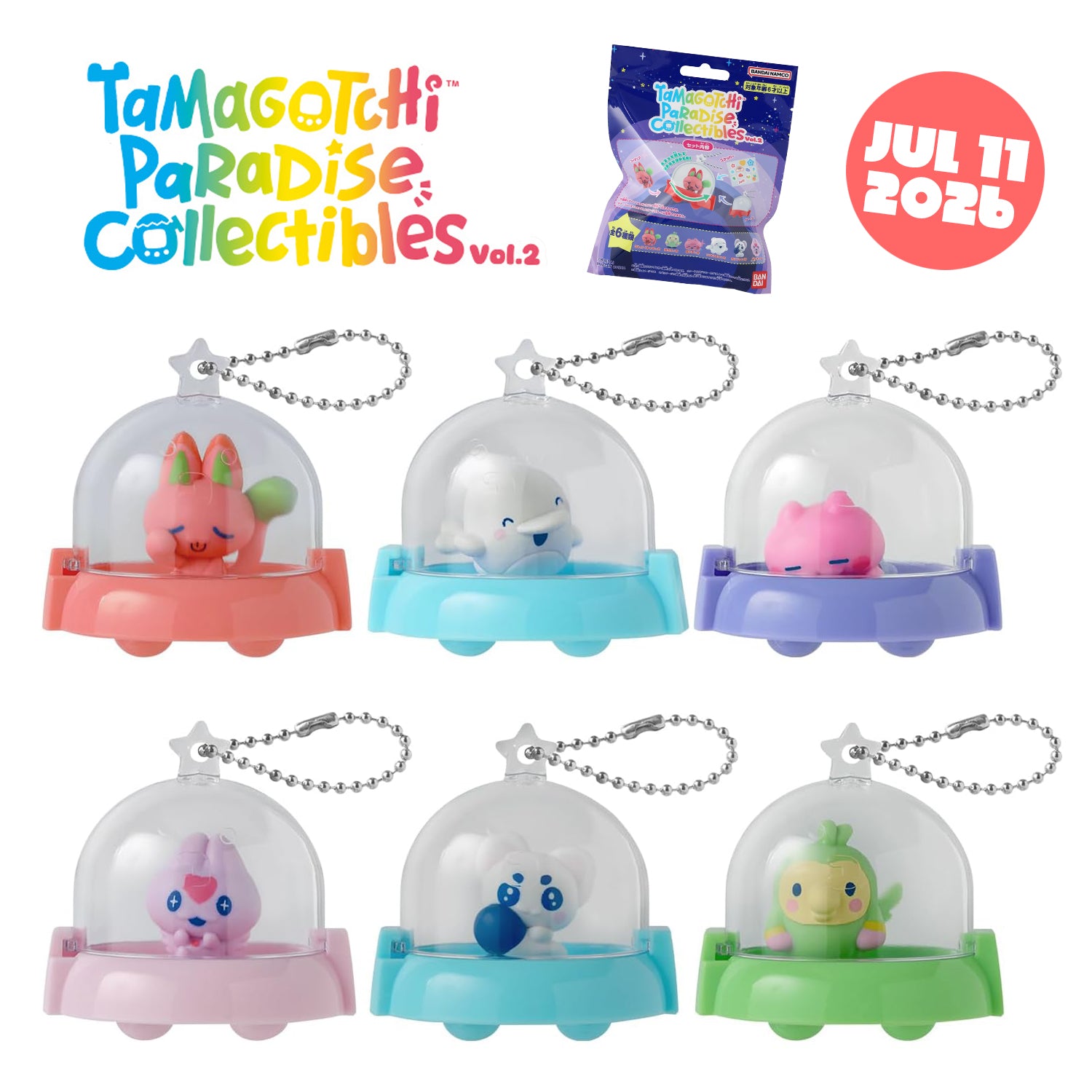 【新品未開封】Tamagotchi Paradise 2個セット Pre-Order] Tamagotchi Paradise Collectibles Vol.2 [JUL 11 2026