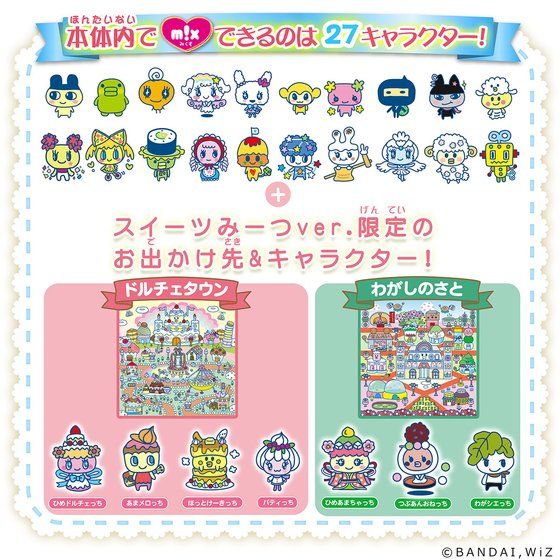 NEW] Tamagotchi Meets Sweets Meets Ver. -White Meets Station