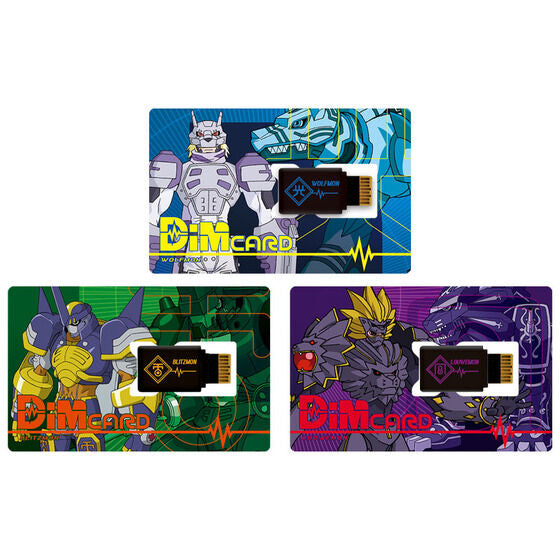 デジモン VITAL BRACELET BE Dimカード NEW] Vital Bracelet Digital Monster Dim Card Set EX3 Digimon