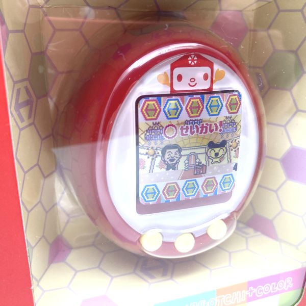 NEW] Hexagontchi -Red TamaGotchi Plus Color Bandai Japan 2009