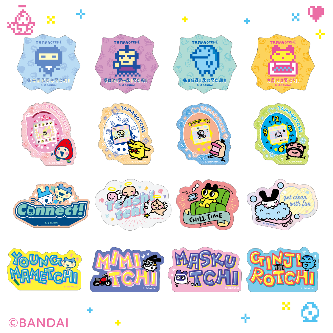 Tamagotchi Die-Cut Sticker Set 2 [Blind Package] [2025]