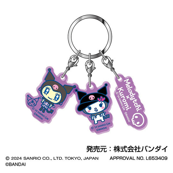 [NEW] Tamagotchi x Sanrio Characters 3-Link Acrylic Keychain 2024 Hasepro Japan