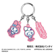 [NEW] Tamagotchi x Sanrio Characters 3-Link Acrylic Keychain 2024 Hasepro Japan