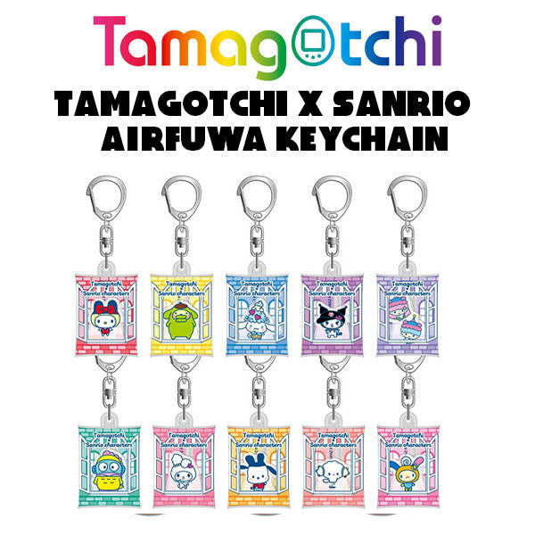 [NEW] Tamagotchi x Sanrio Characters Airfuwa Keychain [Blind Package] 2024 Hasepro Japan