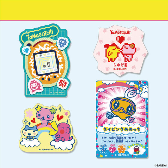 [NEW] Tamagotchi Die-Cut Sticker Set 3 [Blind Package] 2025 Bandai Japan [Made in Japan]