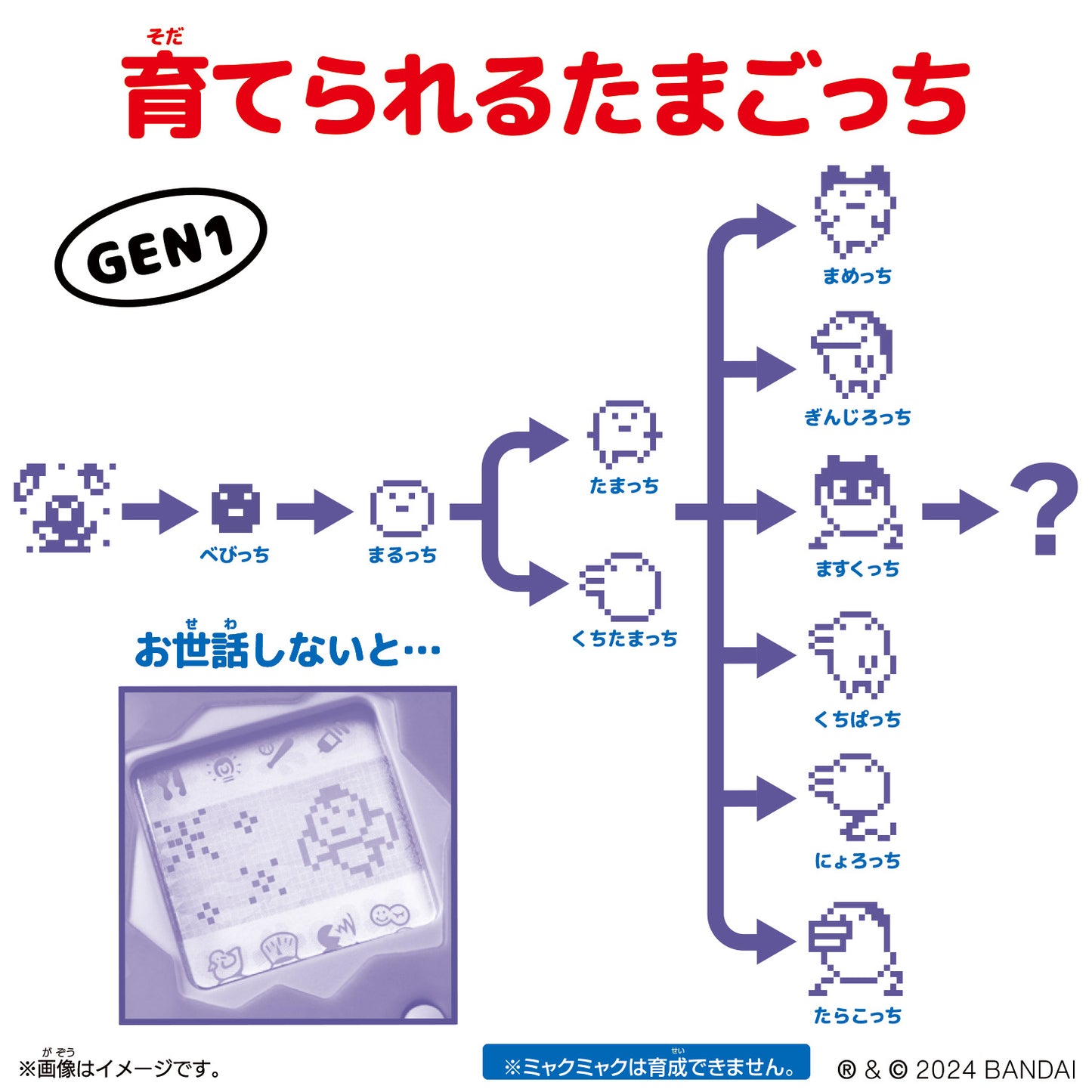 Original Tamagotchi Collaboration Myakumyaku [SEP 2024]