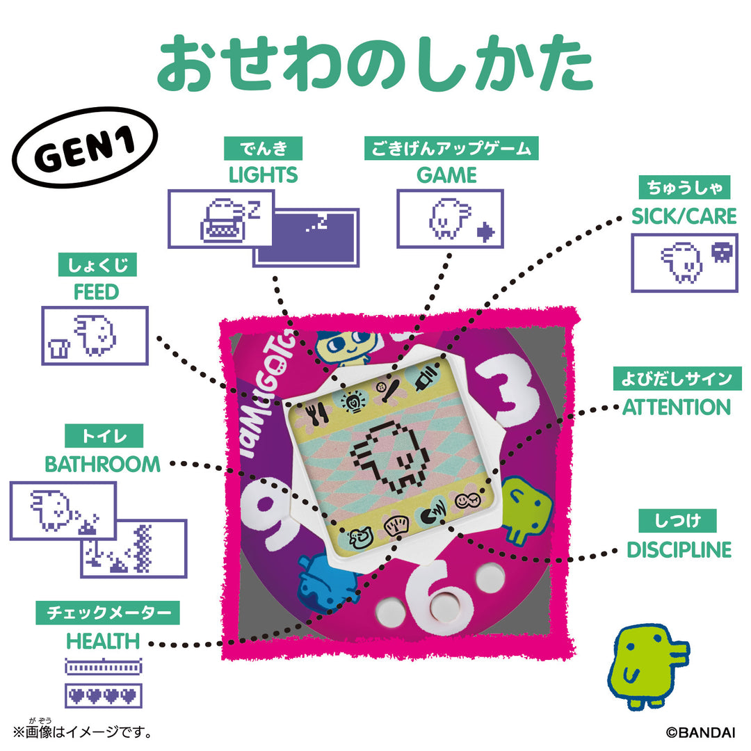 [NEW] Original Tamagotchi Mametchi Robot and Friends 2025 Bandai Japan [Made in China]