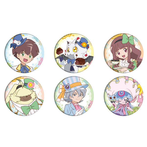 [NEW] Digimon Ghost Game Button Badge - Tea Party ver. [Blind Package][ JUL 2023] A3 Japan