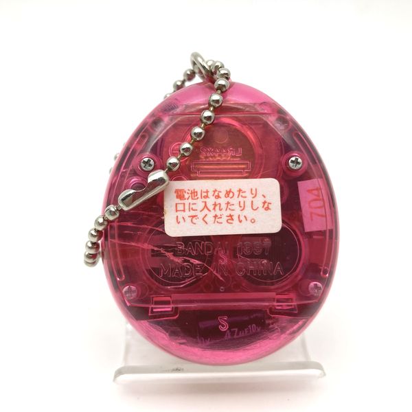 [Used] Shodai Tamagotchi Transparent Red No Box 1996 Bandai Japan