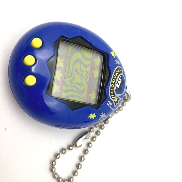 [Usado] Shinshu Hakken Tamagotchi Azul Sin Caja Bandai Japón
