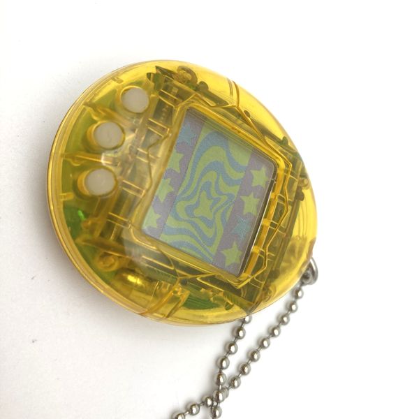 [Gebraucht] Shinshu Hakken Tamagotchi Transparent Gelb Keine Box Bandai Japan