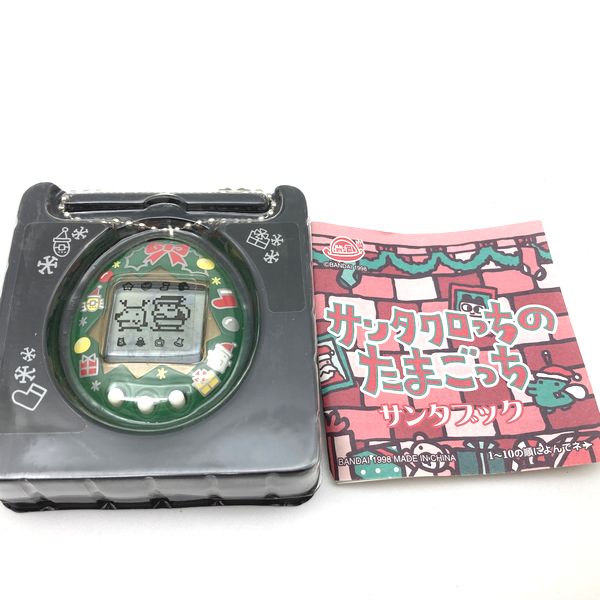 Used] Tamagotchi Santa Santagotchi Green in Box 1998 Bandai