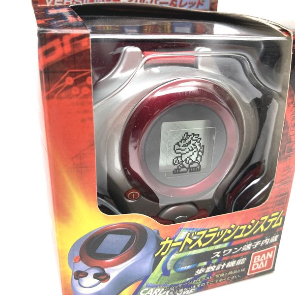 [Used] Digimon Tamers D-Ark ver.1 Silver / Red in Box Bandai Japan 2001