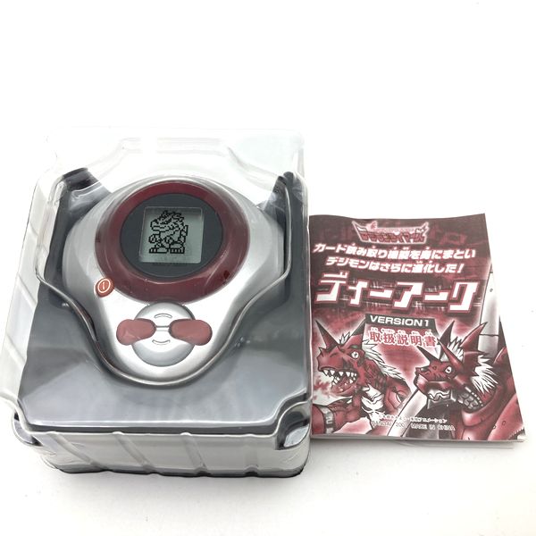 [Used] Digimon Tamers D-Ark ver.1 Silver / Red in Box Bandai Japan 2001