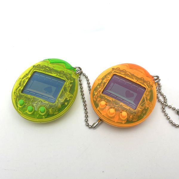 未開封 TAMAGOTCHI グリーン オレンジ Used] Osutchi Mesutchi Clear Green / Clear Orange Set Tamagotchi