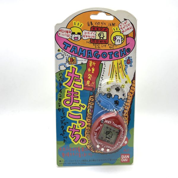 [NEW] [Not Guaranteed To Work : For Collection Only] Shinshu Hakken Tamagotchi Red 1997 Bandai