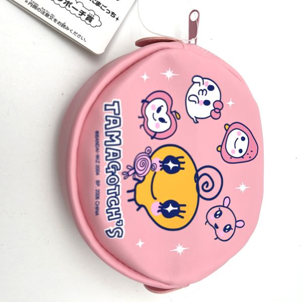 [NEW] Tamagotchi Round Mini Shoulder Pouch - Pink Ichibankuji Prize Banpresto 2006