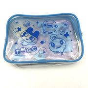 [NEW] Tamagotchi Transparent Pouch w/HairBrush - Blue Ichibankuji Prize 2006 Banpresto Japan