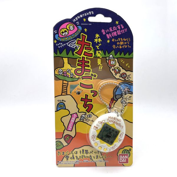 [Used] Mori de Hakken Tamagotchi White in Box Forest Mushitchi 1998 Bandai