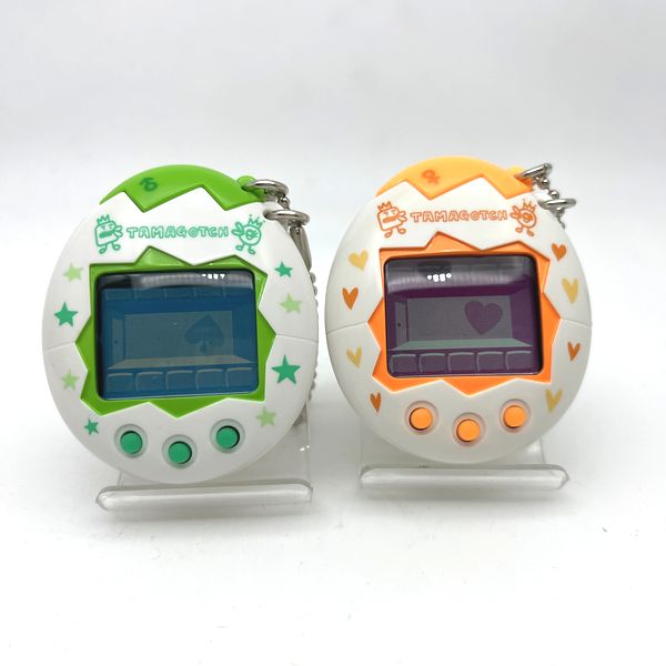[Used] Osutchi / Mesutchi Green/Orange Pair Set Tamagotchi 1997 Bandai 2