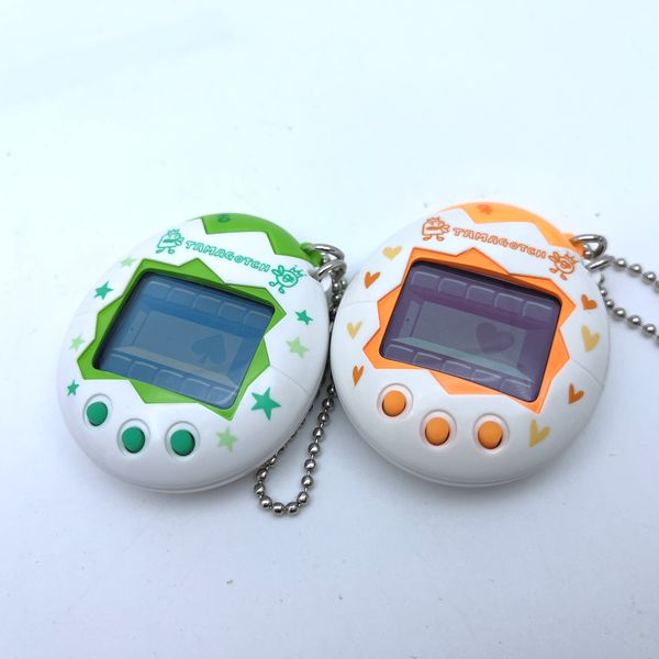 [Used] Osutchi / Mesutchi Green/Orange Pair Set Tamagotchi 1997 Bandai 2