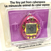 [NEW] [Not Guaranteed to Work : For Collection Only] Original Tamagotchi Europe Ver. Red Purple w/Numbers Bandai English Model 1996