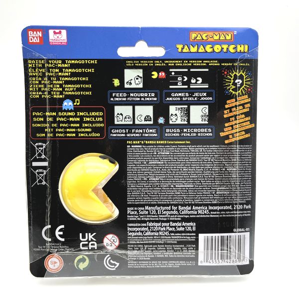 [NEW] Deluxe PAC-MAN Tamagotchi - Yellow Maze Bandai USA [Made in China]