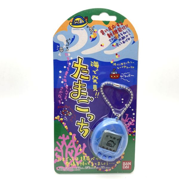 [Used] Umi de Hakken Tamagotchi Blue in Box Ocean Oceangotchi 1998 Bandai
