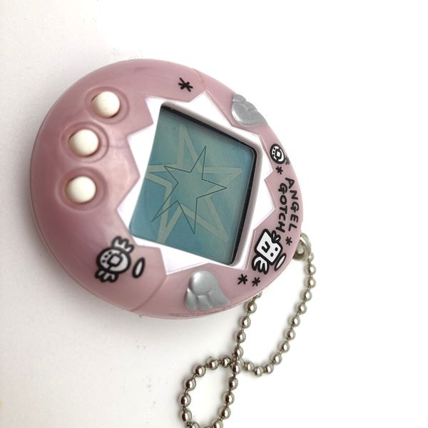 [Used] Tenshitchi no Tamagotchi Angelgotchi Pearl Pink in Box 1997 Bandai