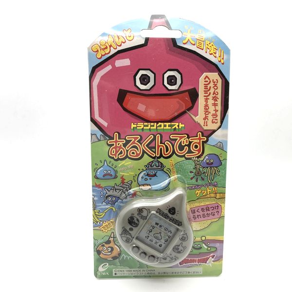 [Used] Arukundesu Grey Dragon Quest Slime Virtual Pet Pedometer Enix in Box