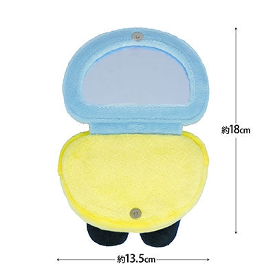 [NEW] Tamagotchi Boa-fleece Pouch w/Mirror 2024 Morimoto Japan [Made in China]