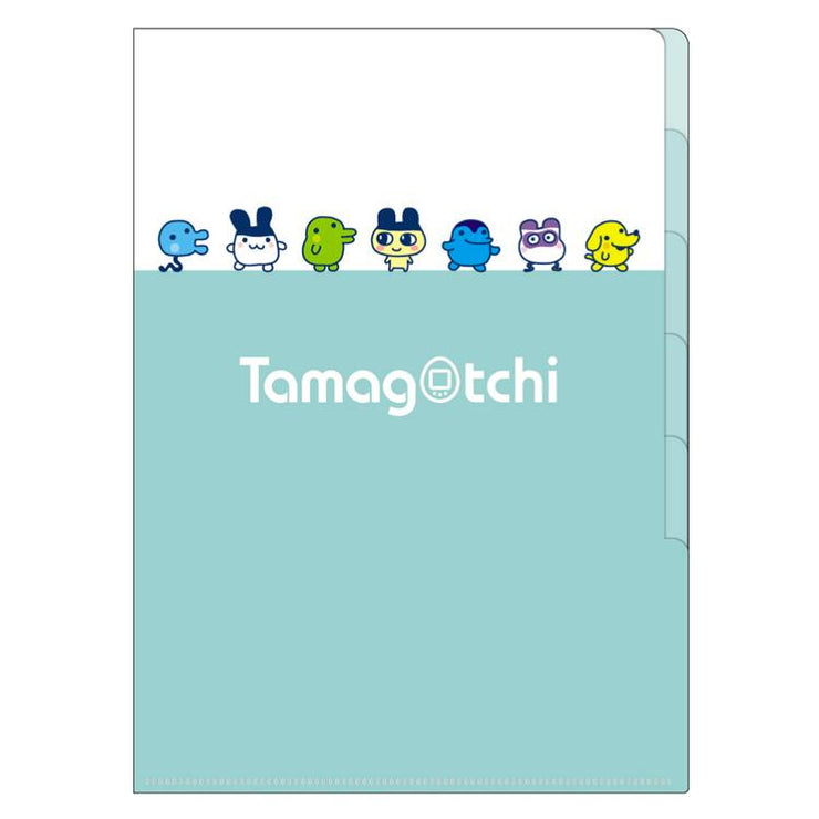 [NEW] Tamagotchi 5-Index Plastic Folder -Green 2023 Kamio Japan