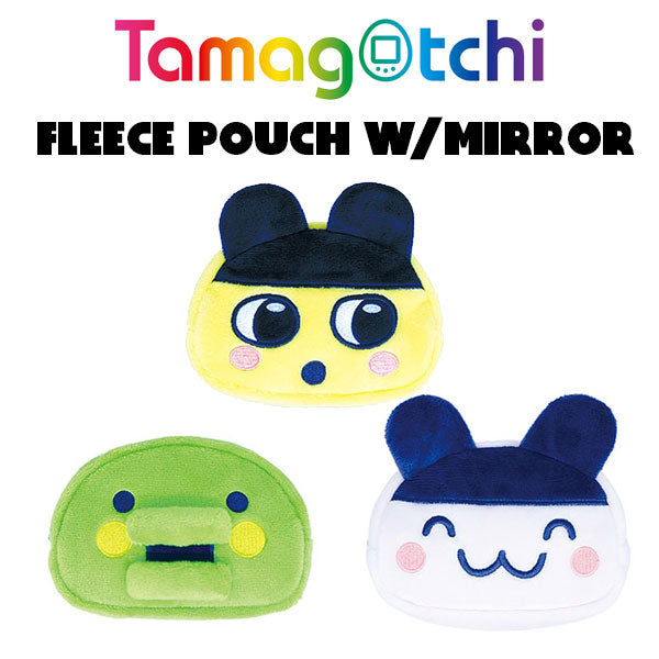 [NEW] Tamagotchi Boa-fleece Pouch w/Mirror 2024 Morimoto Japan