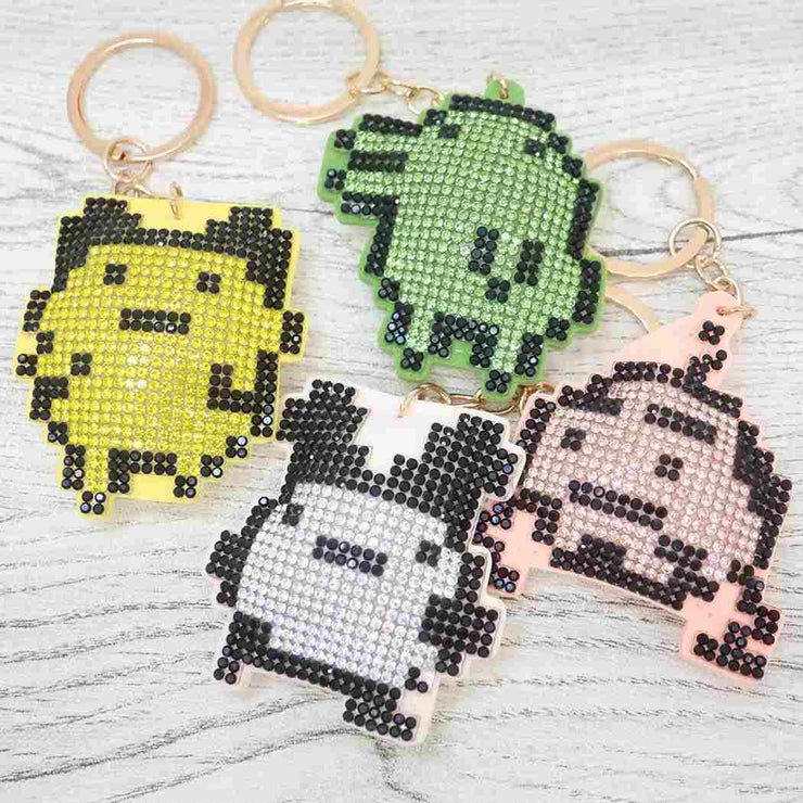 [NEW] Tamagotchi Rhinestone Keychain 2024 Bandai Japan