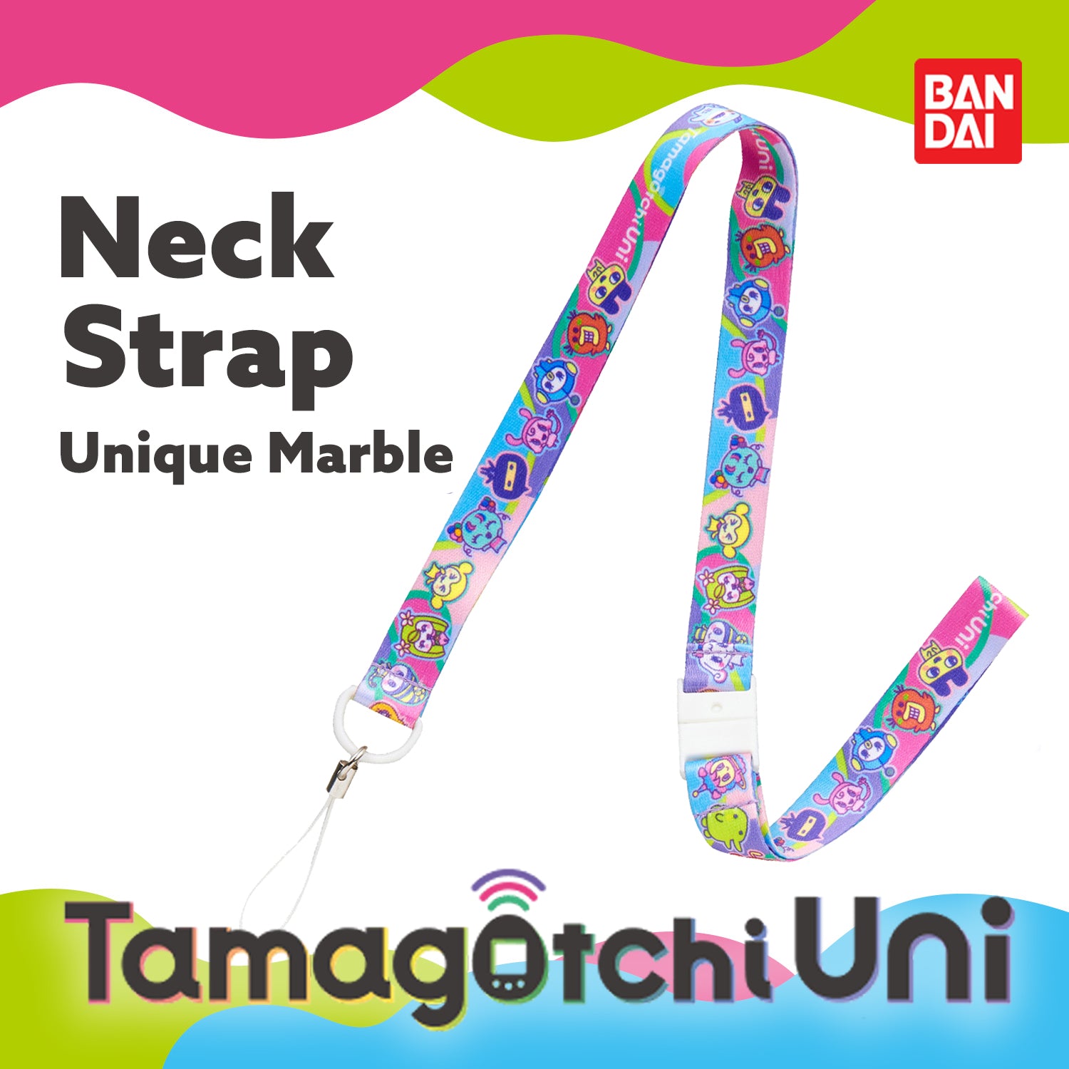 NEW] Tamagotchi Uni Neck Strap - Unique Marble Bandai Japan [JUL
