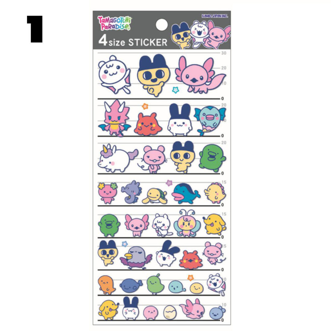 [NEW] Tamagotchi Paradise 4-Size Sticker 2026 Kamio Japan [Made in Japan]