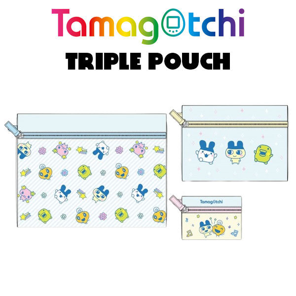 [NEW] Tamagotchi Triple Pouch 2024 Marimo Craft Japan [Made in China]