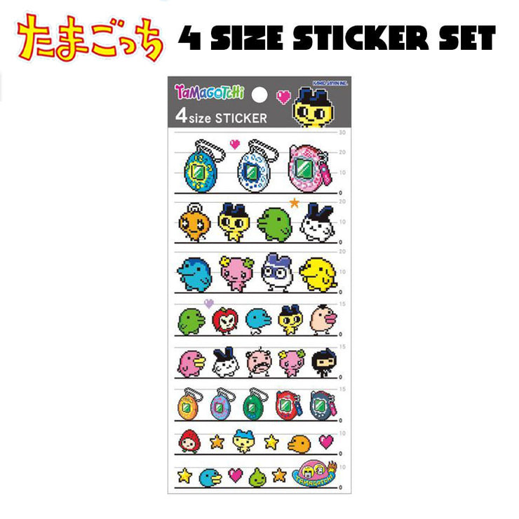 [NEW] Tamagotchi 4Size Sticker Set 2025 Kamio Japan [Made in Japan]