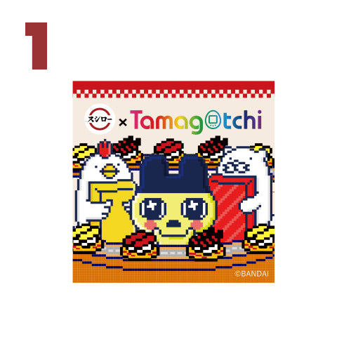 [Un-Used] Tamagotchi x Sushiro Sticker w/Download Code Bandai Japan 2023 [Made in Japan]