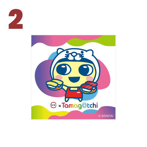 [Un-Used] Tamagotchi x Sushiro Sticker w/Download Code Bandai Japan 2023 [Made in Japan]