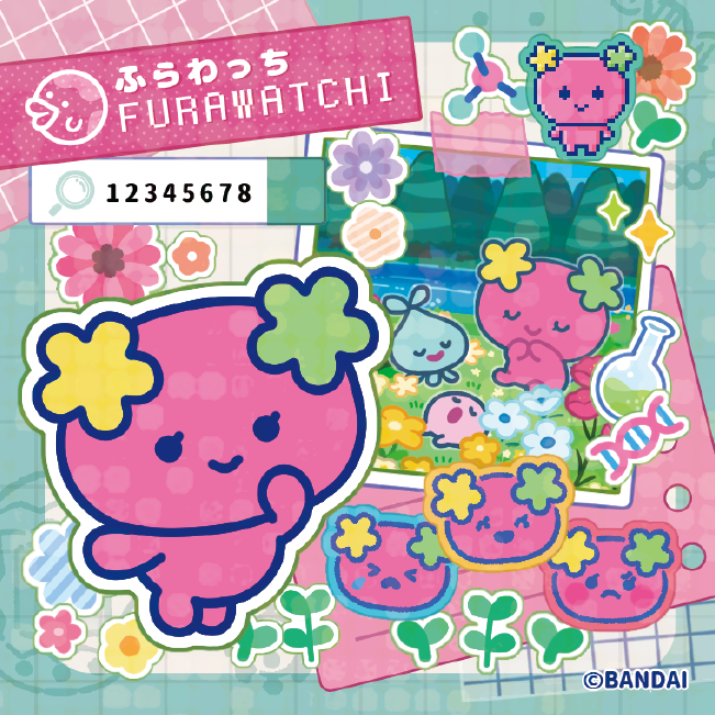 [Un-Used] Tamagotchi Paradise Tama Lab Sticker Bandai Japan [Made in Japan]