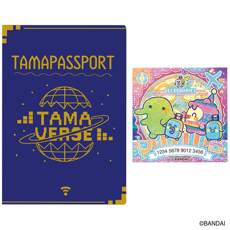 [Un-Used] Tamagotchi Uni Early Purchase Prize -Tama Passport and Tama Sticker Bandai Japan [JUL 2023]