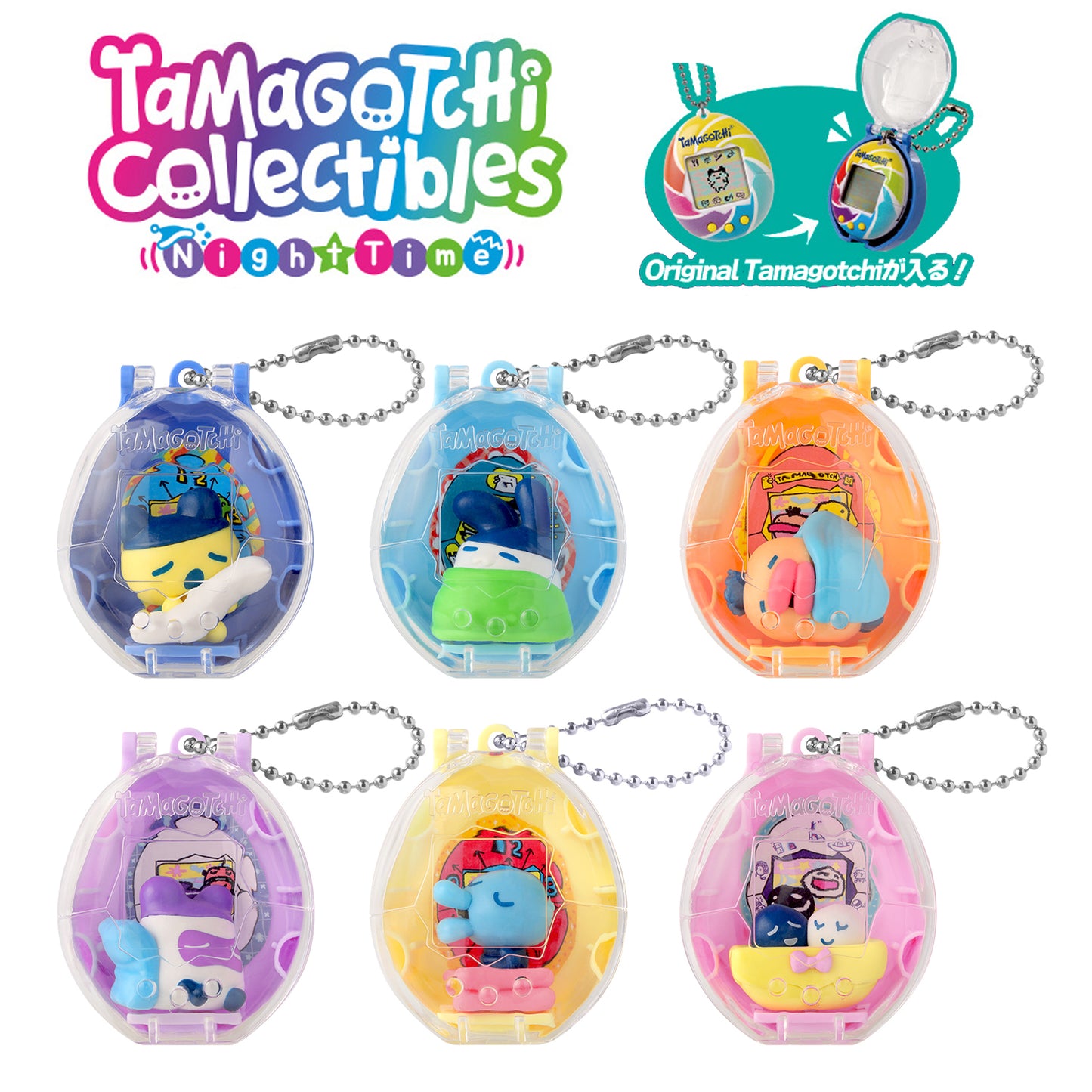 Tamagotchi Collectibles Night Time - Mini Figure & Case [Blind Package] [MAR 2026]