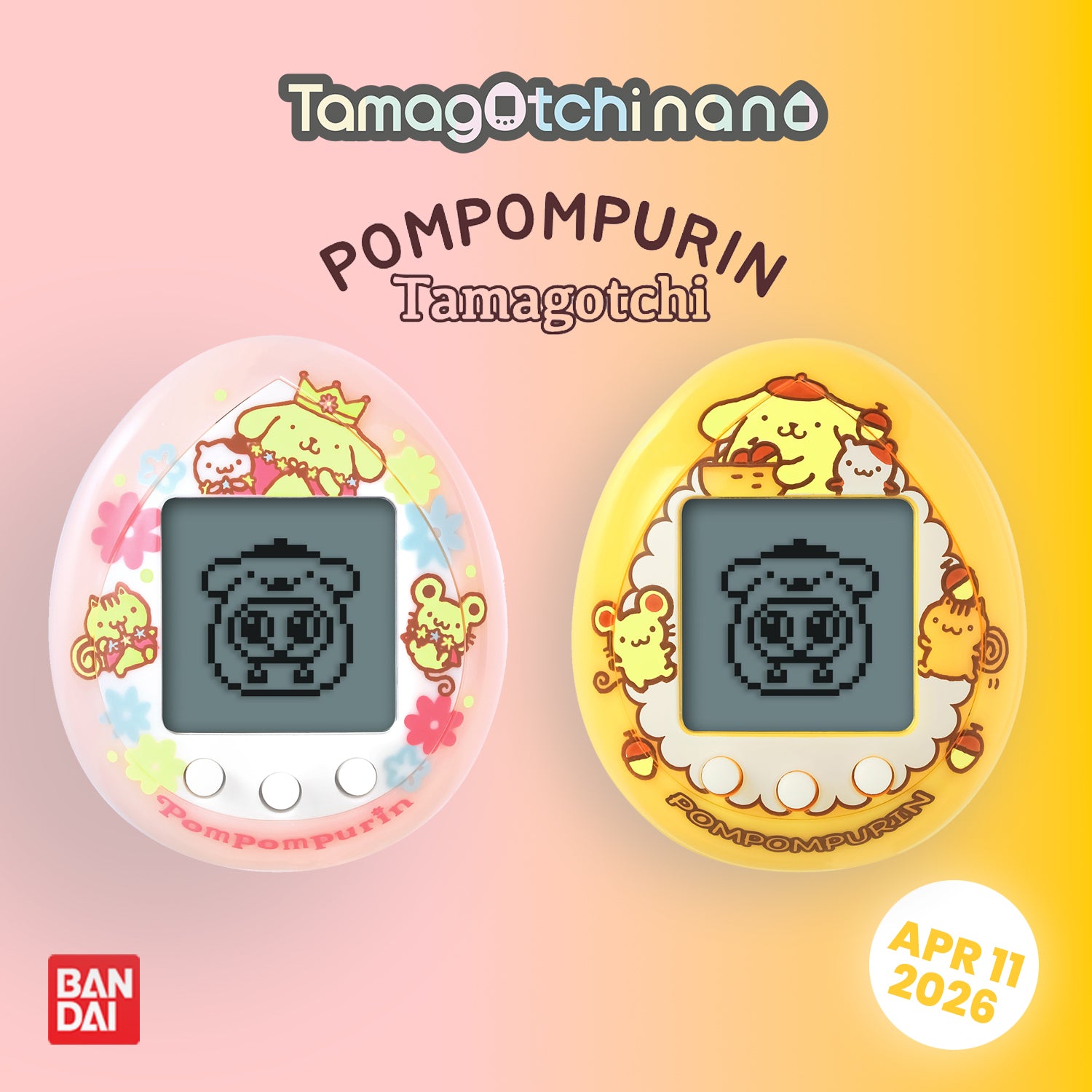 POMPOMPURIN Tamagotchi Nano [APR 2026]