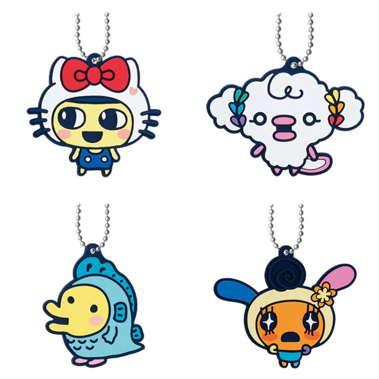 [NEW] Tamagotchi Uni × Sanrio Characters Special Rubber Mascot -Gashapon Item [Randomly Selected] BANDAI Japan [AUG 2024]