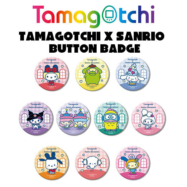 [NEW] Tamagotchi x Sanrio Characters Button Badge [Blind Package] 2024 Hasepro Japan